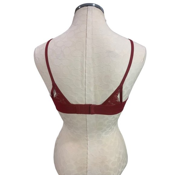 36B Maidenform Bra DM9900 Push-Up Plunging Neckline Bra Padded Underwire New - Picture 5 of 8